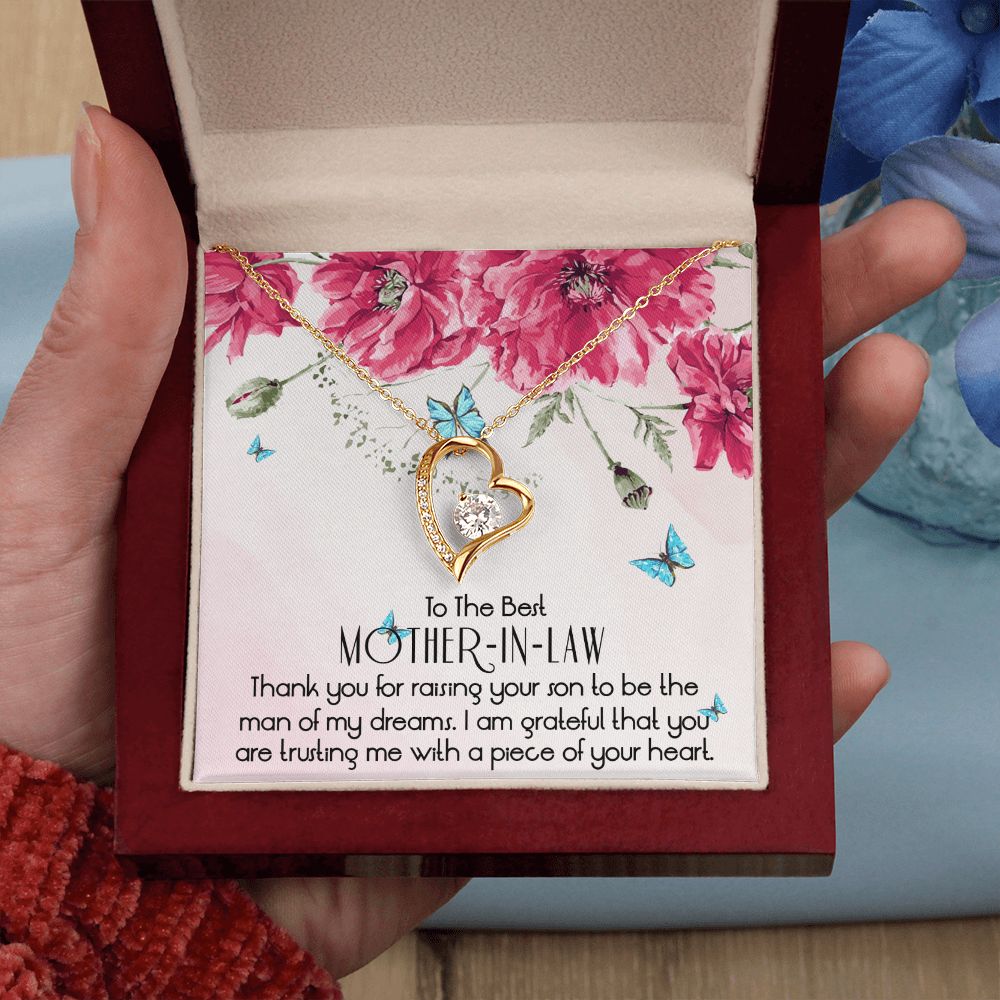 Mother in Law Necklace, Jewelry for Women, Future Mother in Law Gifts from Daughter in Law, Mother of Bride Gifts For Mother in Law, Birthday Gifts For Mother In Law From Daughter In Law1 Forever Love Necklace