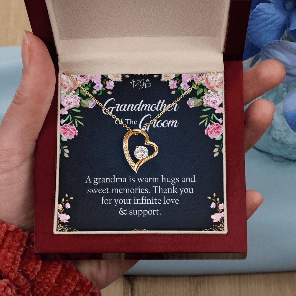 To My Grandmother Necklace, Gift for Grandmother Necklace, Mothers Day Gift For Grandma Nana, Grandma Jewelry From Grandchildren GrandKids , Jewelry Box Gift For Grandma Grandmother2 Forever Love Necklace