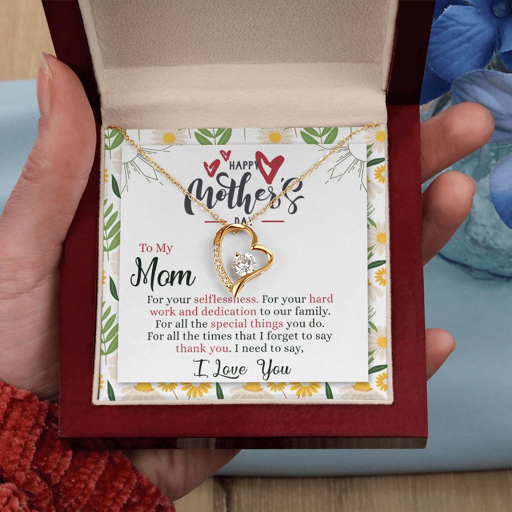 Mom Necklace Gift Best Mother Gifts From Kids  Mommy Gifts Mom Birthday Gift Children Jewelry Set Mother’s Day Gift For Her Forever Love Necklace