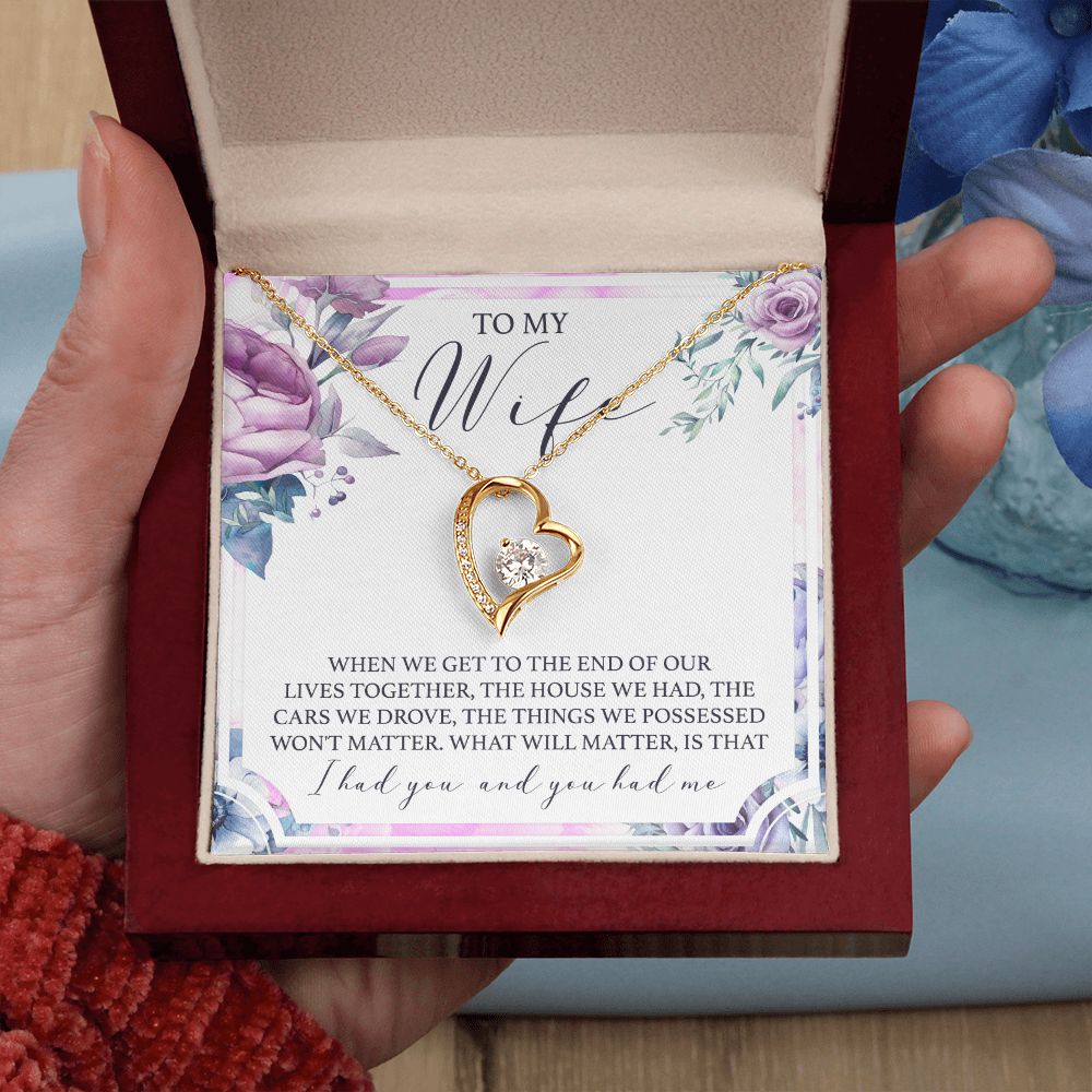 Birthday Gifts For Wife, Necklace Gifts For Wife From Husband, To My Wife Jewelry For Women , To My Wife Necklace  from Husband Wedding Anniversary Present For Wife, Beautiful Wife Jewelry Christmas 5 Forever Love Necklace