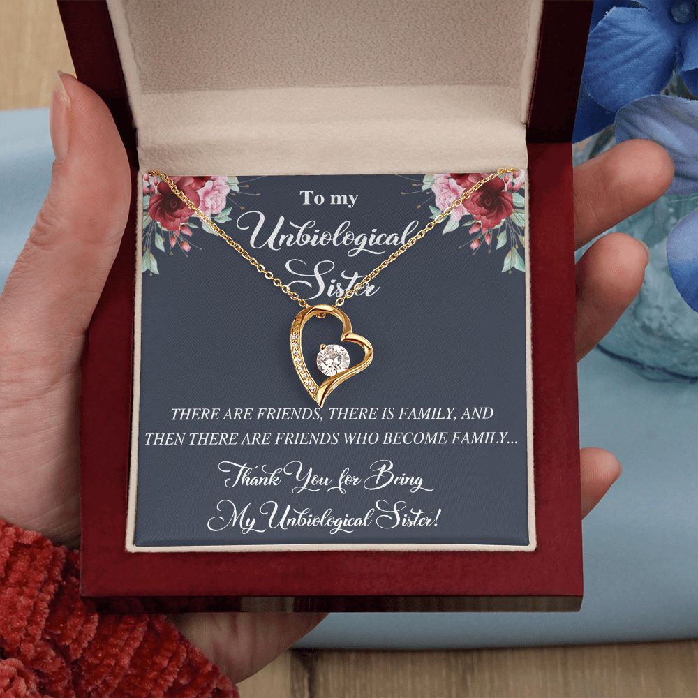Unbiological Sister Alluring Beautiful Necklace, Best Friend Necklace, Soul Gift Forever Love Necklace