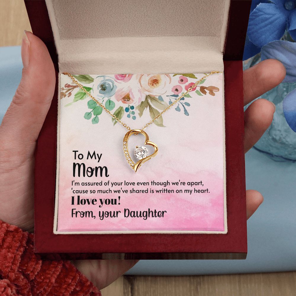 To My Mom Necklace, Gift For Mom, Mother's Day Gift from Daughter, Mom Jewelry Gift for Mothers Day, Birthday Gift for Mother, Moms Gift from Daughter Son, Necklace for Mom Mother 21 Forever Love Necklace