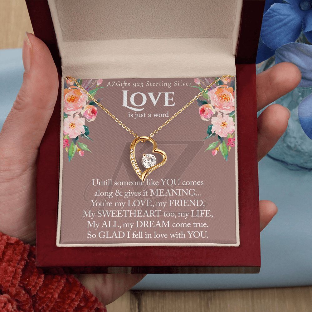 To My Wife Necklace from Husband, Luxury Necklace for Women, Personaled Forever Love Necklace