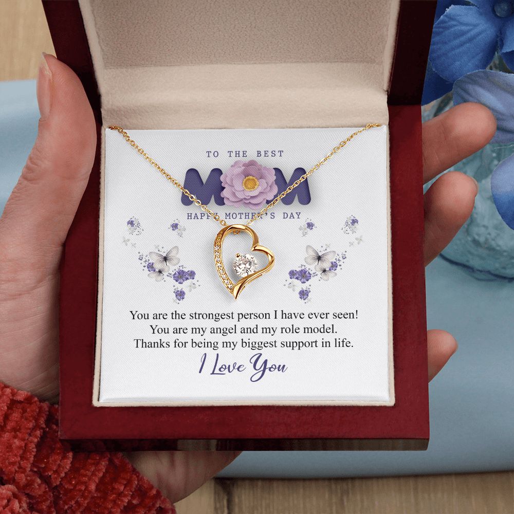 To The Best Mom Necklace, Best Mom Gifts, Mothers Day Gifts, Birthday Gift For Mom Forever Love Necklace