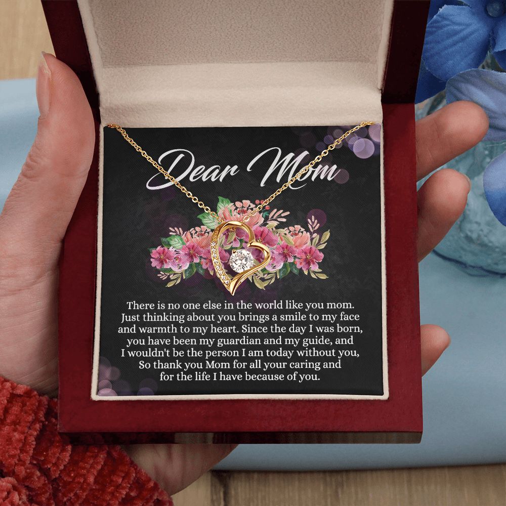To My Mom Necklace, Mothers Day Gift From Daughter, Mom Gifts Idea, Mothers Day Necklace From Daughter, Mothers Day Gift From Son, Gift For Mom From Son, Mothers Day Jewelry Box Forever Love Necklace