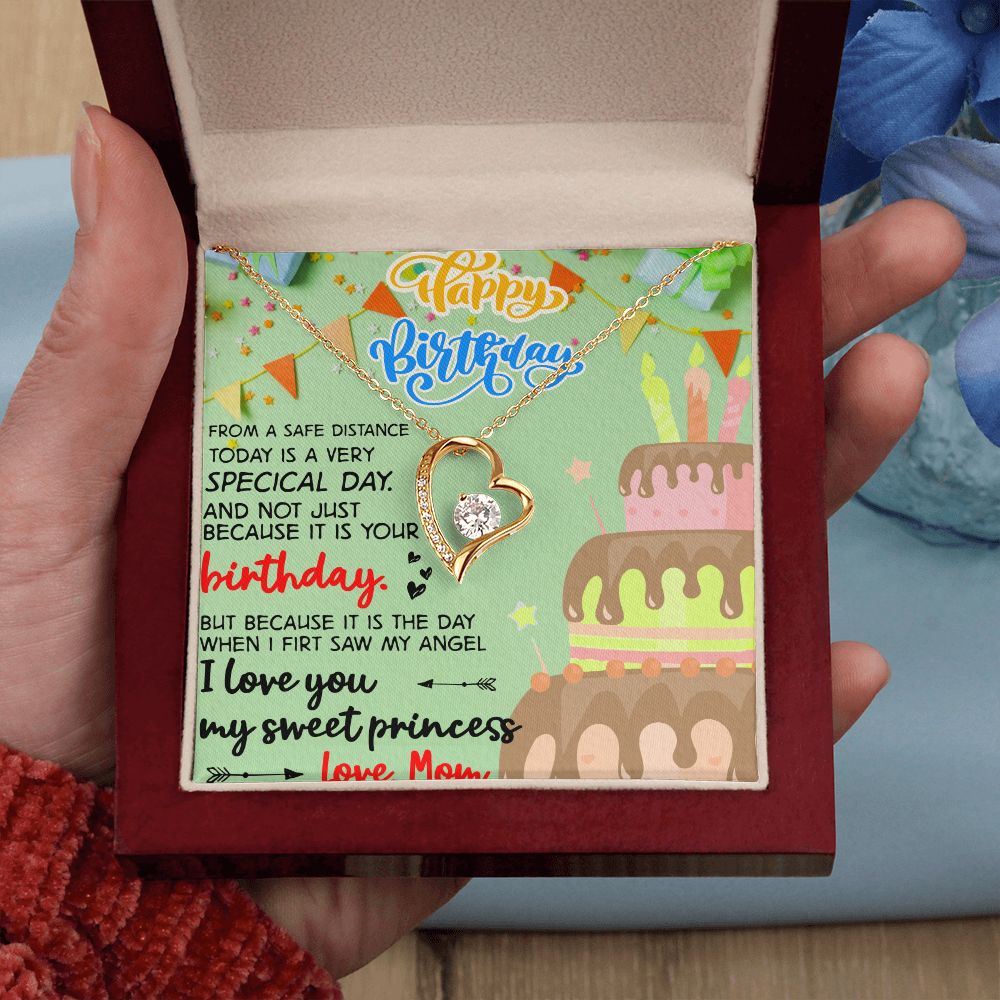 Mother Daughter Gift Ideas, To My Daughter Gift Necklace from Mom, Jewelry Pendant Present for Daughter, Birthday Christmas Gift Graduation Gifts for Daughters, Mother and Daughter Necklace 31 Forever Love Necklace