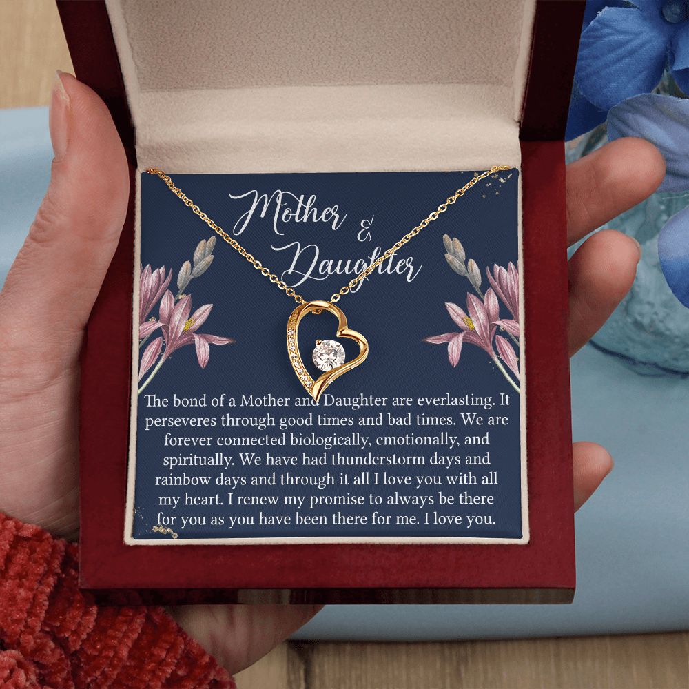 To My Mother Necklace Mom Bestfriend Best Mommy Mother In Law Stepmom For Mothers Day Birthday From Son Daughter Stepson Stepdaughter Necklace Gift Forever Love Necklace