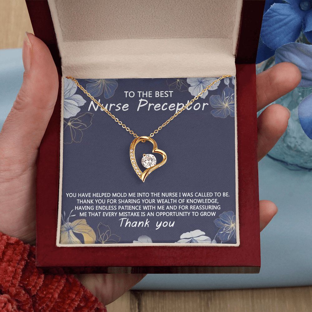 Congratulations Jewelry Necklace, Nurse Preceptor Gift, nurse preceptor Jewelry thank you Card Necklace To The Best Nurse Preceptor Necklace On Graduation Gift Necklace Graduation Gift for Her Forever Love Necklace