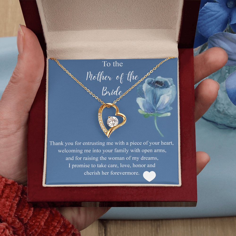 Mother Of The Bride Gift From Groom, Alluring Beauty Necklace, Future Mom Forever Love Necklace