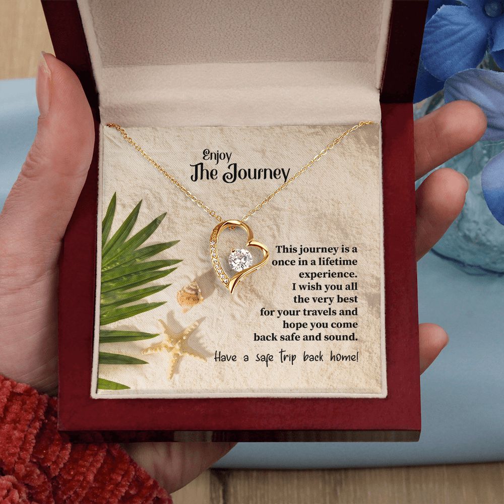 To My Mom Mother Necklace Pendant Gift Enjoy Your Journey By Sanad With Message Card Gift For Mom Forever Love Necklace