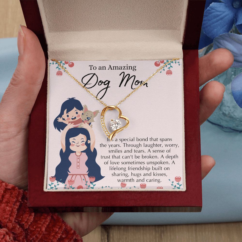 Love Knot Necklace, Dog Mom Gift For Mother's Day, Dog Mom Necklace For Women, Dog Mama Sentimental Gift, Dog Lover Gifts For Her, Unique Forever Love Necklace