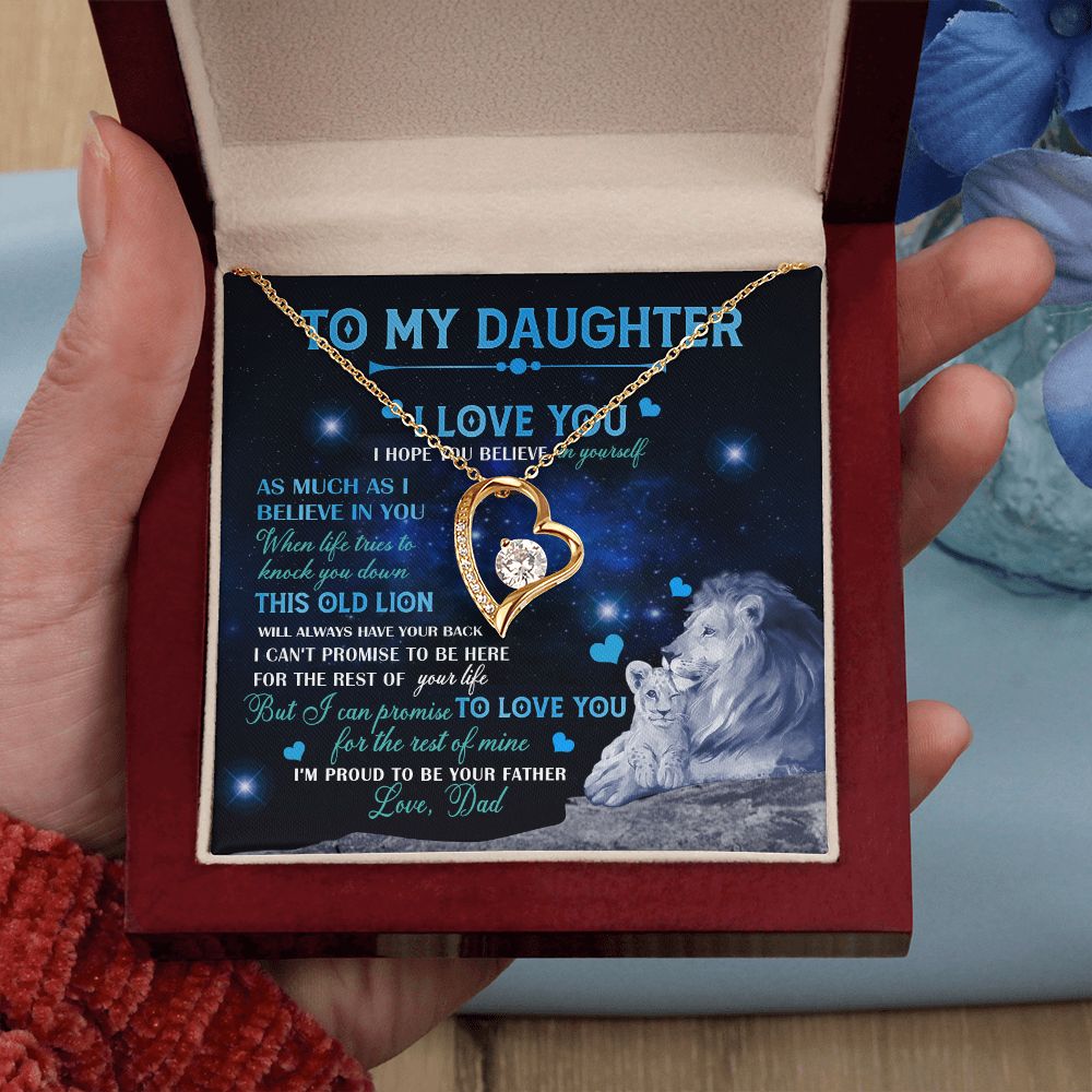 Dad To Daughter Necklace Jewelry Gift for Daughter from Dad Father Daughter Gift 175009114907 Forever Love Necklace