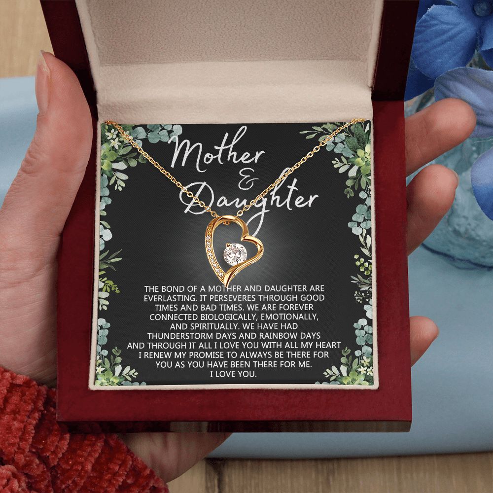 Mother Daughter Necklace Mothers day Necklace Mother Daughter Gift Mother Daughter Jewelry Gift For Daughter From Mom Daughter Mother Birthday Gift Forever Love Necklace