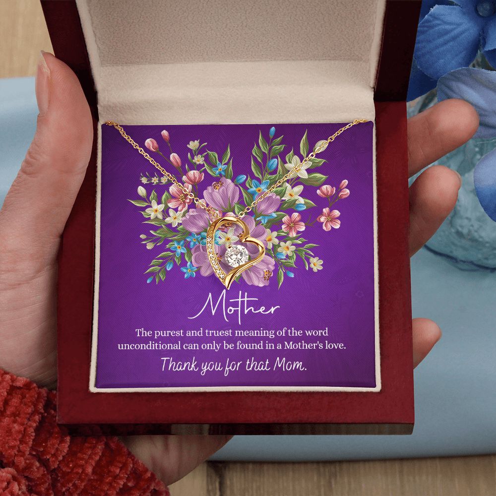 Happy Mother's Day Gift for Mom from Daughter Message Card Necklace Gift Idea Mother Jewelry Mom Necklace from Daughter To My Mom Love Knot Necklace Pendant Forever Love Necklace