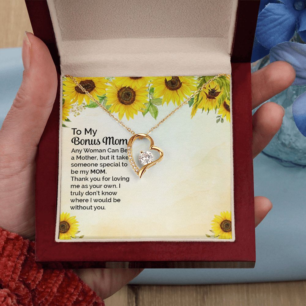 Mother Daughter Necklace as Daughter Gift from Mom, Mom Necklace as Christmas Gift for Mom from Son, Birthday Gift for Mother in Law Necklace, Bonus Mom Gifts for Step Mom Necklace3 Forever Love Necklace