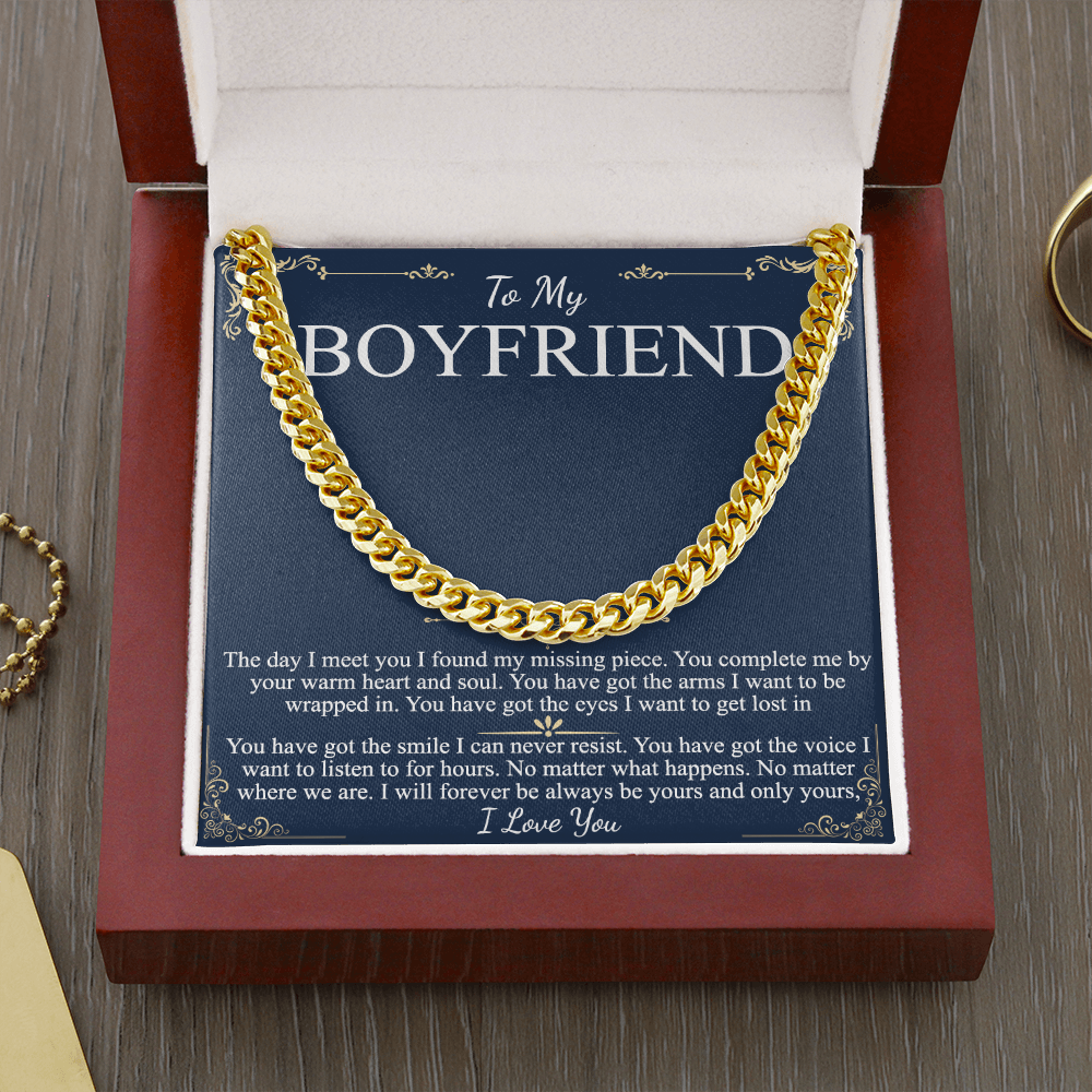 Boyfriend Gift Chain Necklace Promise Necklace for Boyfriend Boyfriend Christmas