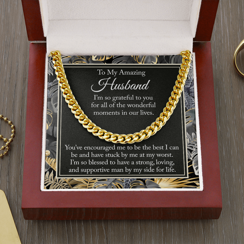 Husband Gift From Wife - Gifts For Husband - Cuban Link Chain - Chain Necklace