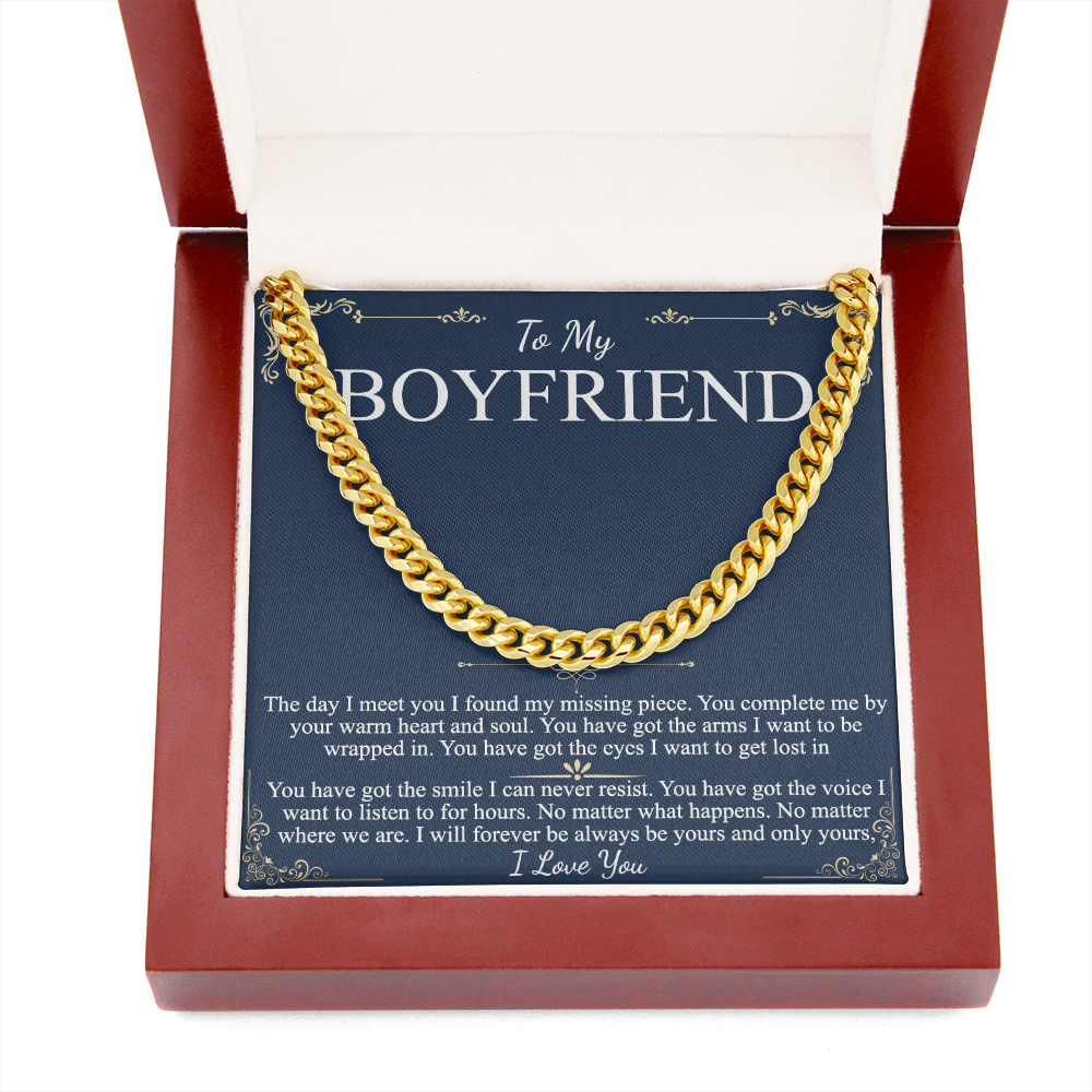 Boyfriend Gift Chain Necklace Promise Necklace for Boyfriend Boyfriend Christmas