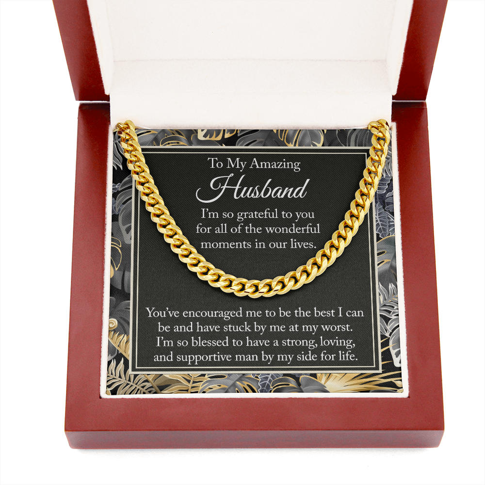 Husband Gift From Wife - Gifts For Husband - Cuban Link Chain - Chain Necklace