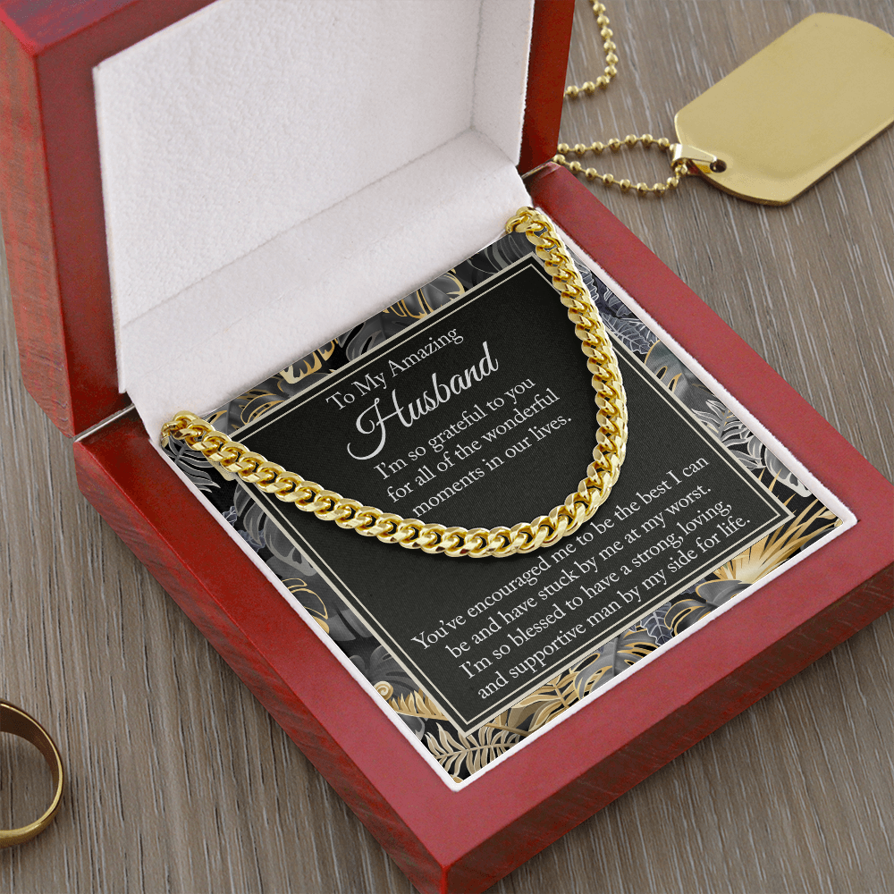 Husband Gift From Wife - Gifts For Husband - Cuban Link Chain - Chain Necklace