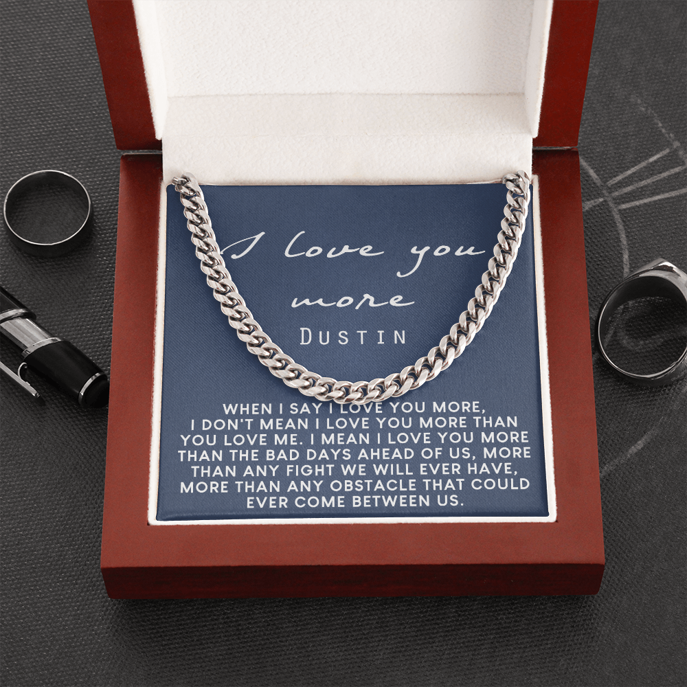 Romantic Gifts For Him, Cute Gifts For Boyfriend Jewelry, Long Distance Relation Dustin