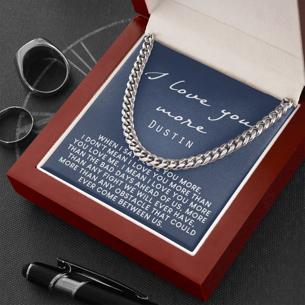 Romantic Gifts For Him, Cute Gifts For Boyfriend Jewelry, Long Distance Relation Dustin