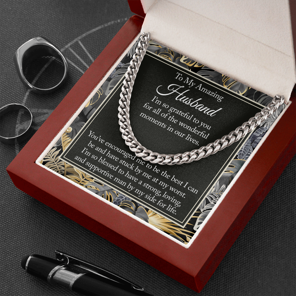 Husband Gift From Wife - Gifts For Husband - Cuban Link Chain - Chain Necklace