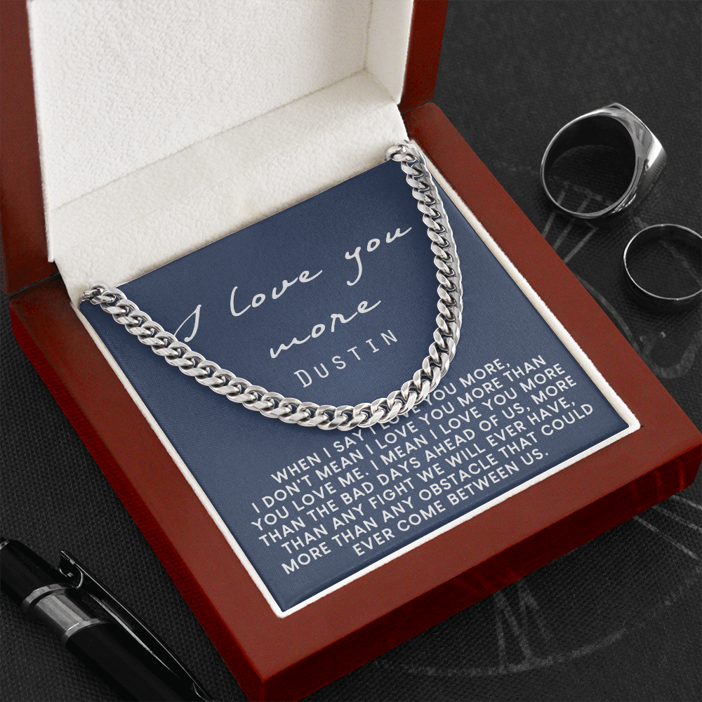 Romantic Gifts For Him, Cute Gifts For Boyfriend Jewelry, Long Distance Relation Dustin