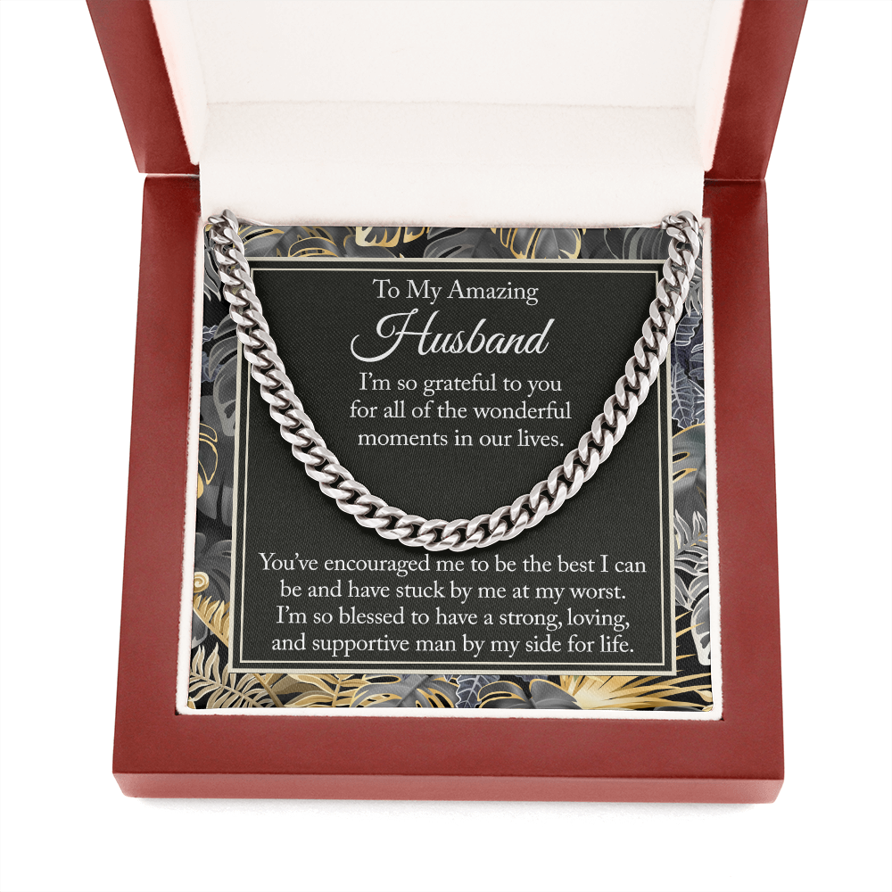 Husband Gift From Wife - Gifts For Husband - Cuban Link Chain - Chain Necklace