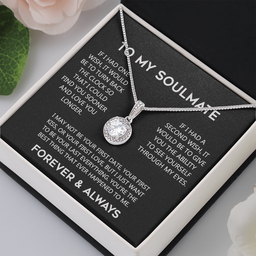 To My Soulmate Eternal Hope Necklace  Wife Soulmate Valentines Day Gift for Her 175144059615