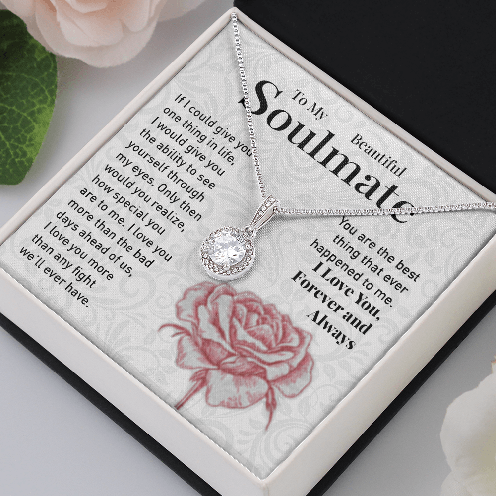 To My Soulmate Necklace Eternal Hope Necklace Happy Valentines Day Gift for Her 175133545605