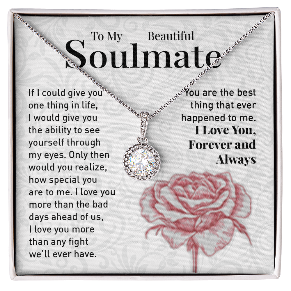 To My Soulmate Necklace Eternal Hope Necklace Happy Valentines Day Gift for Her 175133545605