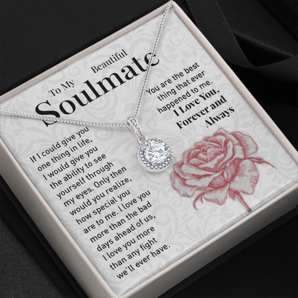 To My Soulmate Necklace Eternal Hope Necklace Happy Valentines Day Gift for Her 175133545605