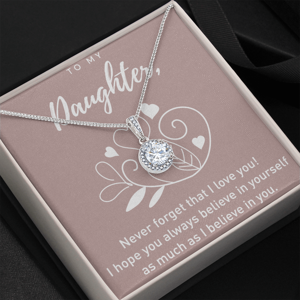To My Daughter Valentines Day Gift for daughter Gift Her Eternal Hope Necklace