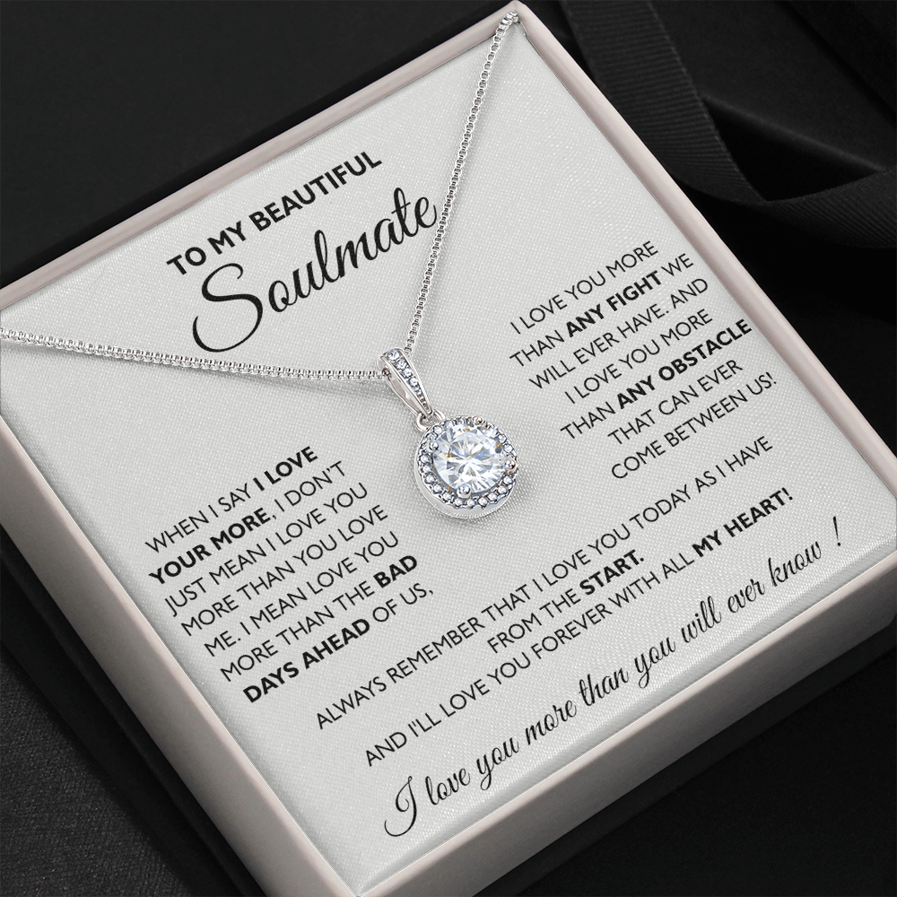 To My Soulmate Necklace Eternal Hope Necklace Valentine Day gift for Soulmate 175133533988