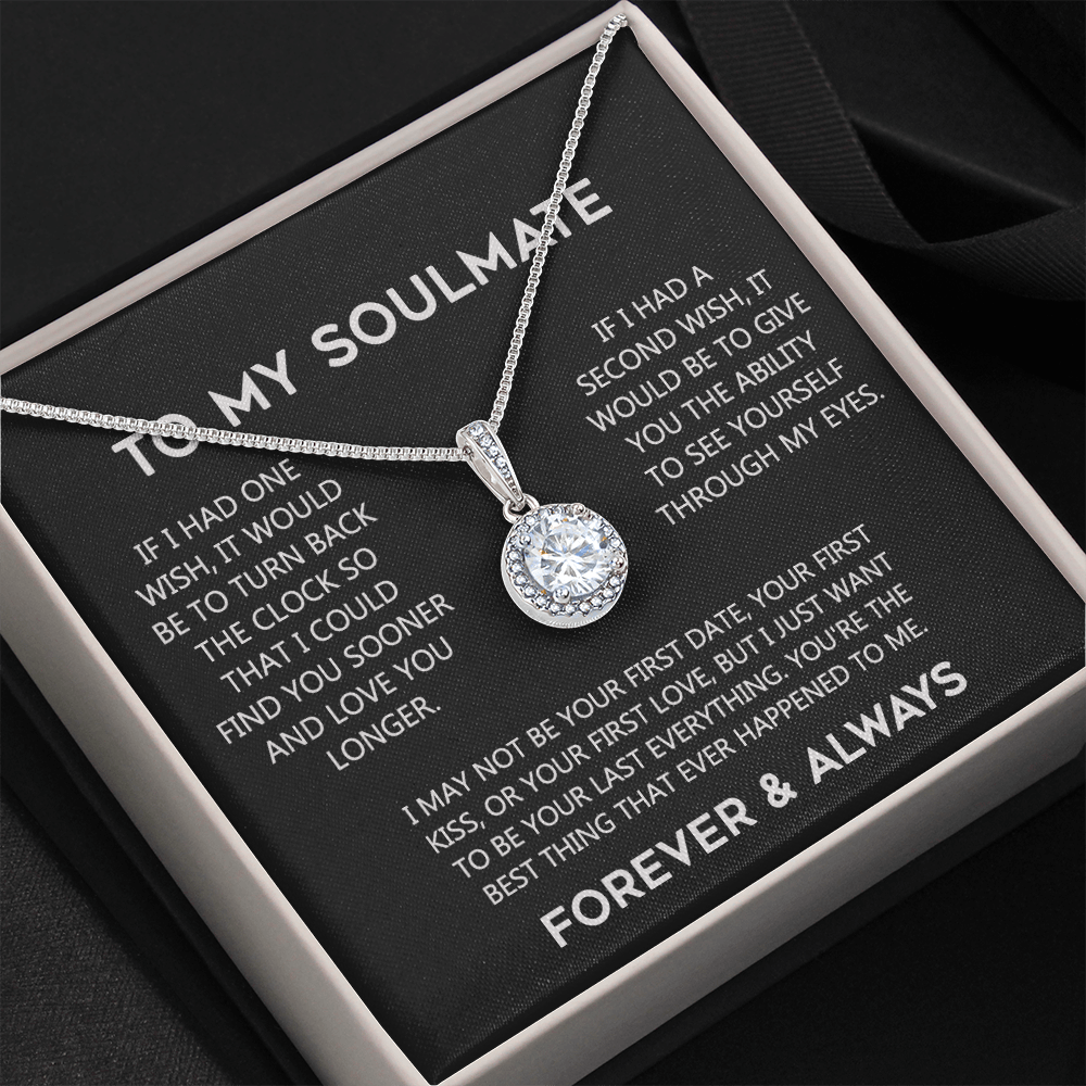 To My Soulmate Eternal Hope Necklace  Wife Soulmate Valentines Day Gift for Her 175144059615