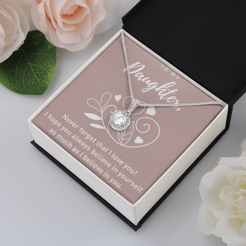 To My Daughter Valentines Day Gift for daughter Gift Her Eternal Hope Necklace