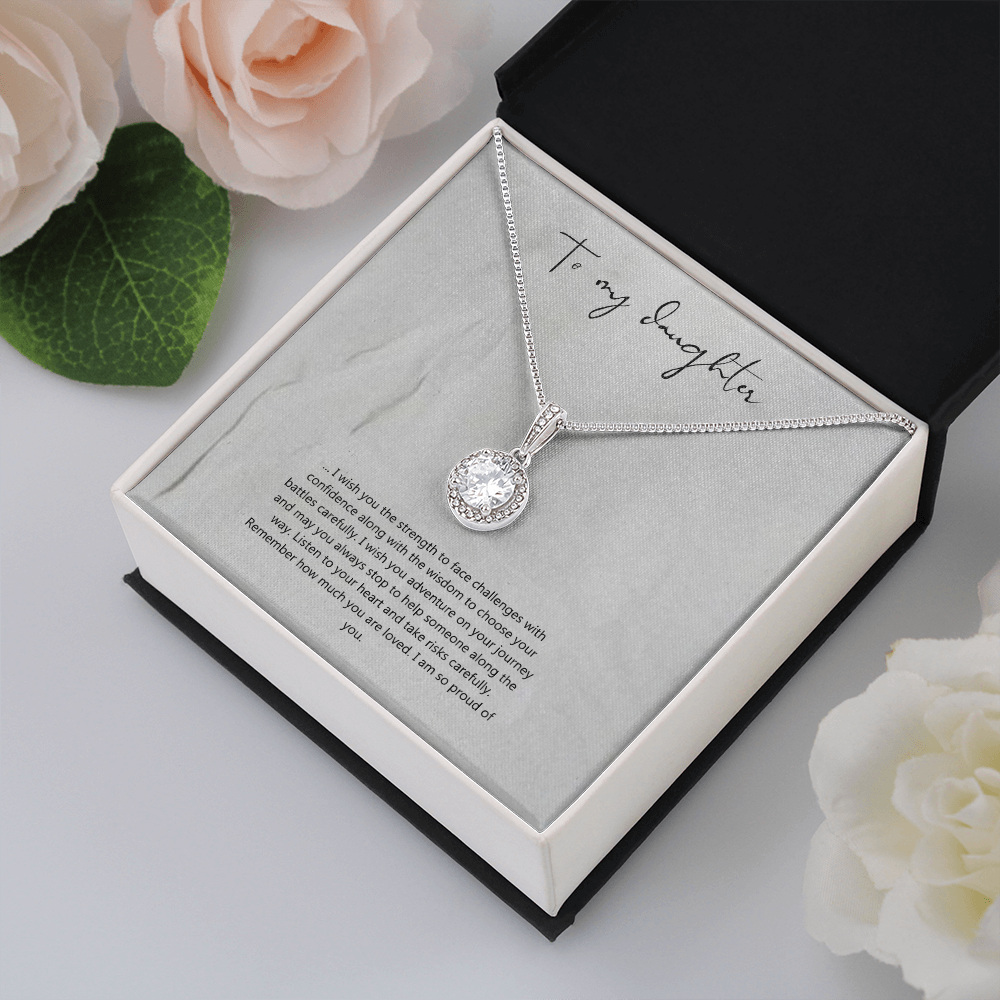 To My Daughter Eternal Hope Necklace Valentines Day Gift for daughter Gift Her