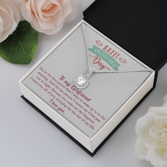 To My Girlfriend Necklace Eternal Hope Necklace Valentine Day gift for Her