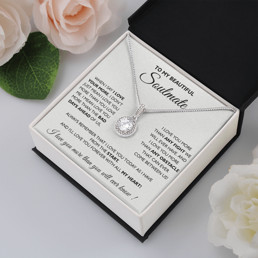 To My Soulmate Necklace Eternal Hope Necklace Valentine Day gift for Soulmate 175133533988