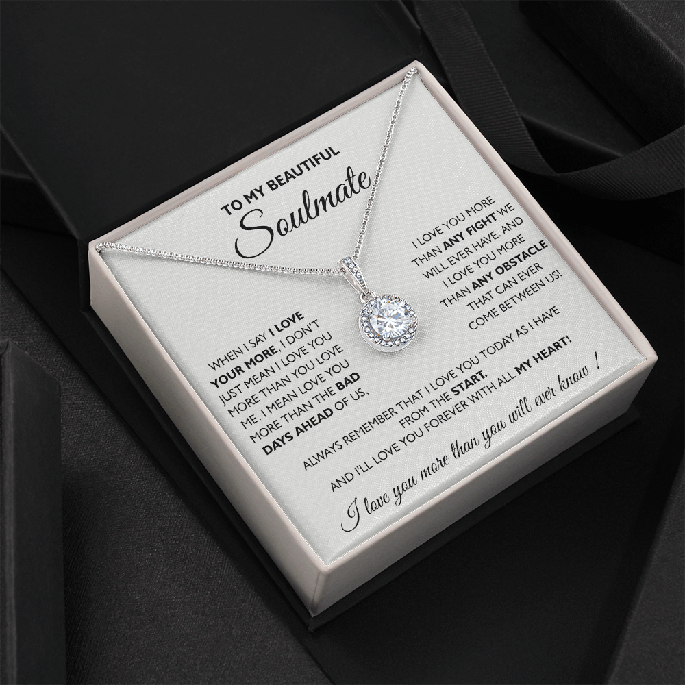 To My Soulmate Necklace Eternal Hope Necklace Valentine Day gift for Soulmate 175133533988
