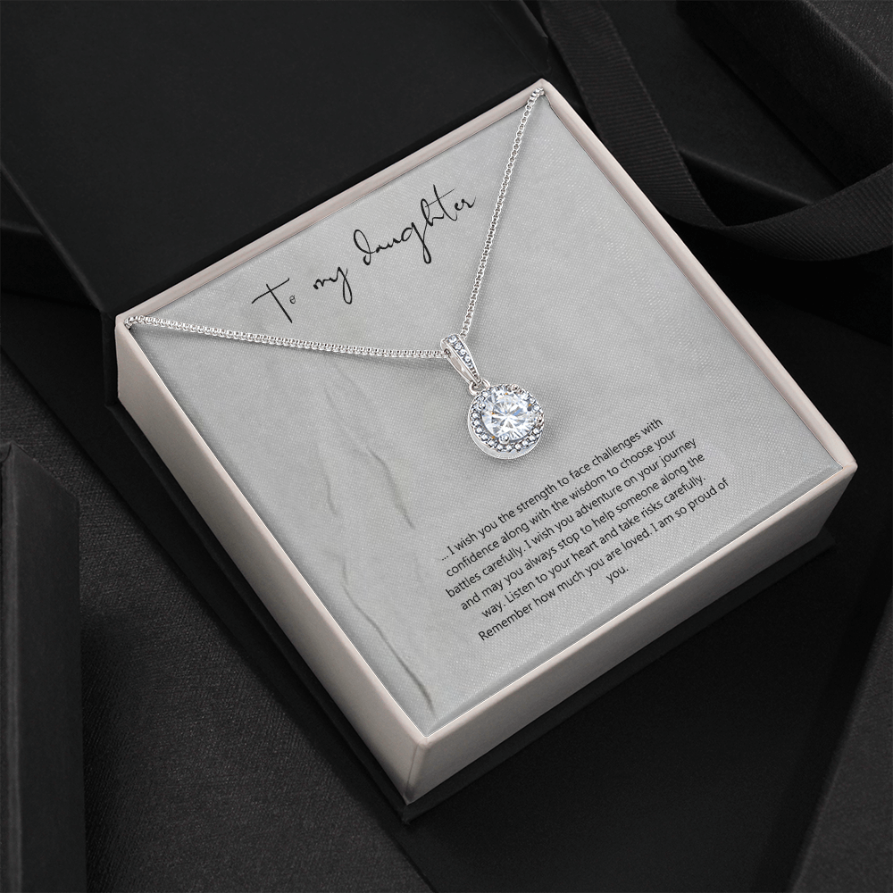 To My Daughter Eternal Hope Necklace Valentines Day Gift for daughter Gift Her