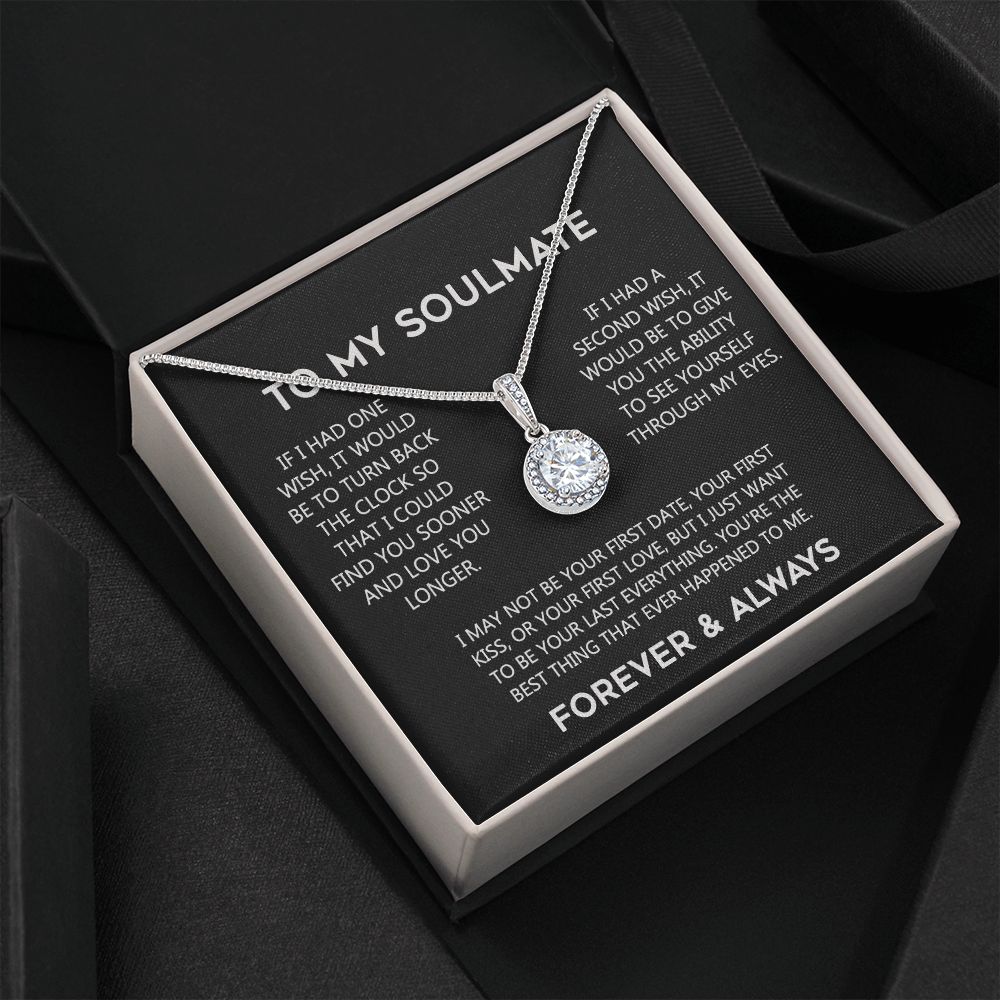 To My Soulmate Eternal Hope Necklace  Wife Soulmate Valentines Day Gift for Her 175144059615