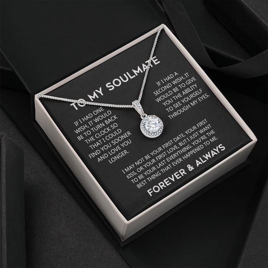To My Soulmate Eternal Hope Necklace  Wife Soulmate Valentines Day Gift for Her 175144059615