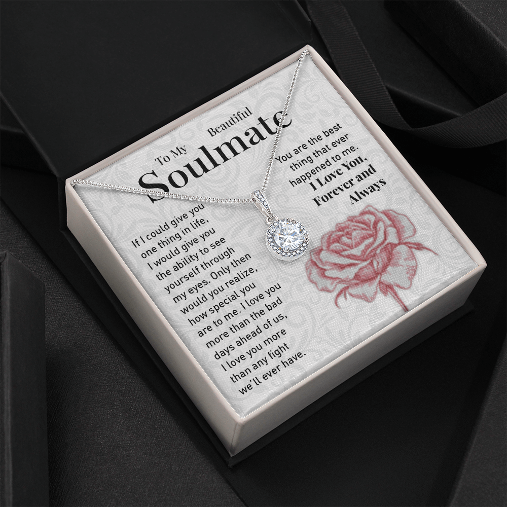 To My Soulmate Necklace Eternal Hope Necklace Happy Valentines Day Gift for Her 175133545605