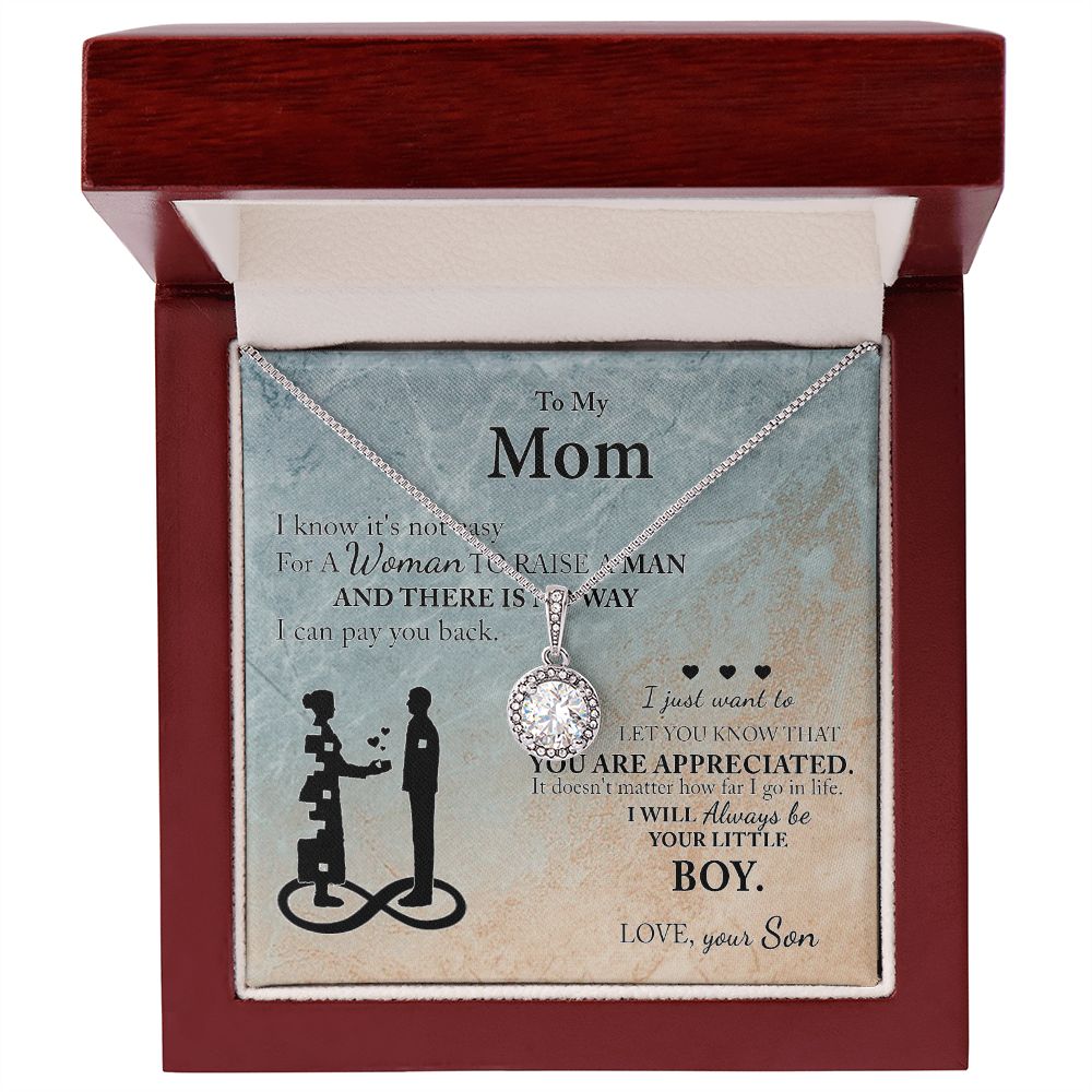 Mom Gift From Son To Mother Necklace Thoughtful Birthday Gift Sentimental Eternal Hope Necklace