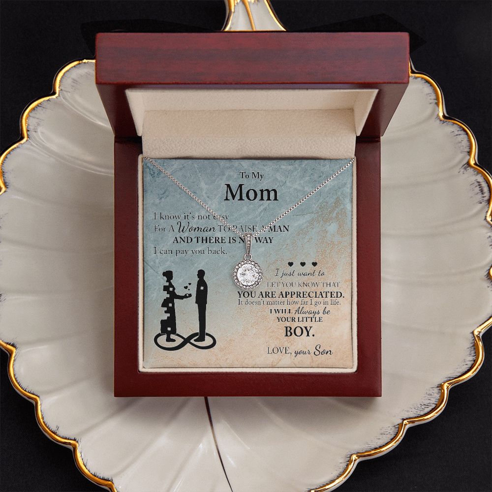 Mom Gift From Son To Mother Necklace Thoughtful Birthday Gift Sentimental Eternal Hope Necklace