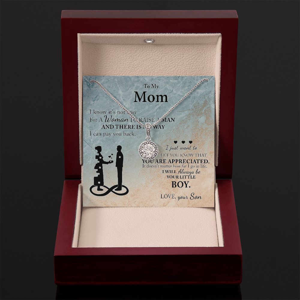 Mom Gift From Son To Mother Necklace Thoughtful Birthday Gift Sentimental Eternal Hope Necklace
