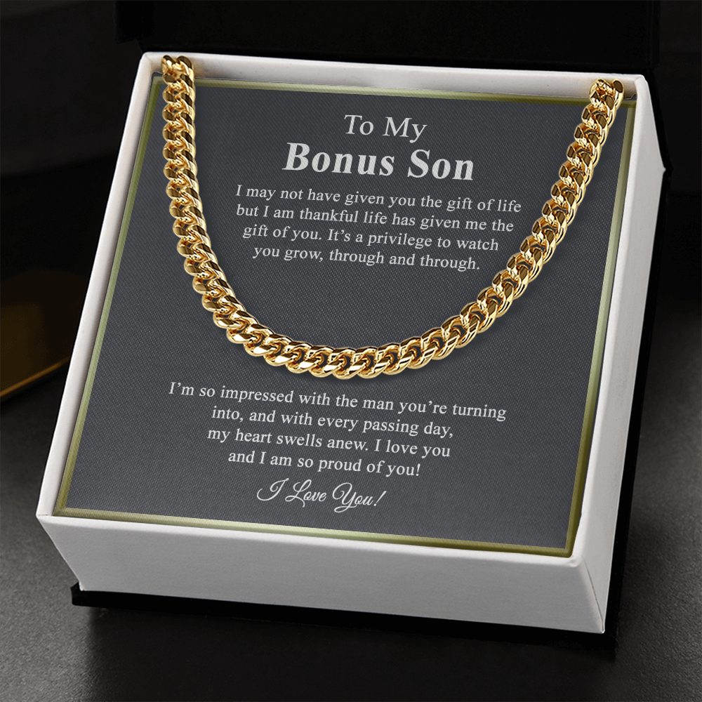Bonus Son Gift, Step Son Gift, Stepson Birthday Gift, Adopted Son Gift, Step Son 175046813876