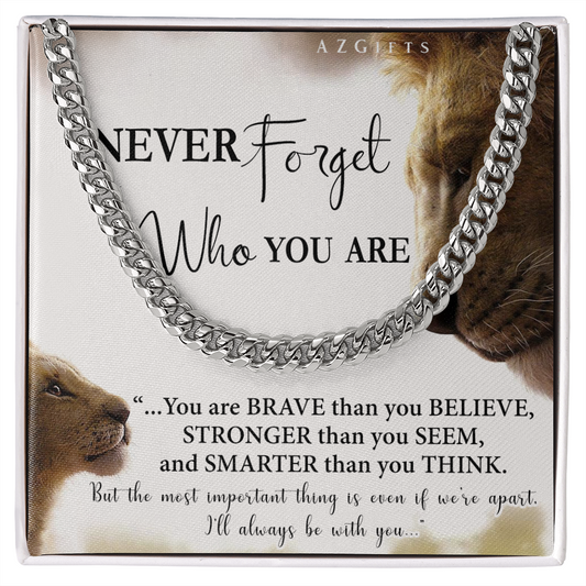 Father And Son Lion Cuban Link Chain Necklace Gift  for Sons from Father Birthday Gifts For Son Jewelry for Son Gifts From Dad Christmas Necklace for Son Keepsake Gift Cuban Link Chain Amazon